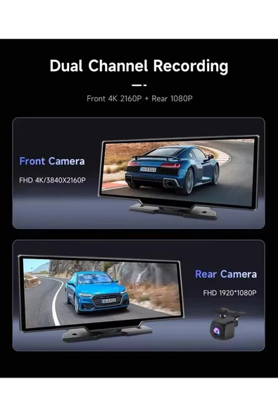 PREMİUM MB-250 10 İNÇ 4K CARPLAY VE ANDROİD UYUMLU YENİ NESİL ÖN - ARKA KAMERA - 5