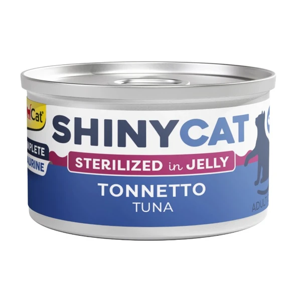 Gimcat Shinycat Sos İçinde Jelly Somonlu Kısırlaştırılmış Kedi Konserve Maması 70 Gr