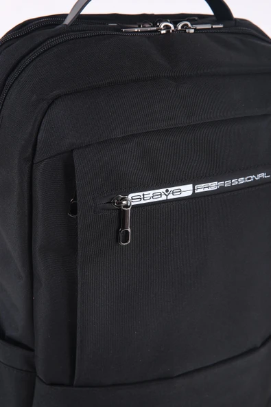 Ççs 51481 Laptop Bölmeli Çekçek Askılıklı Ter Önleyicili Siyah Sırt Çantası - 3