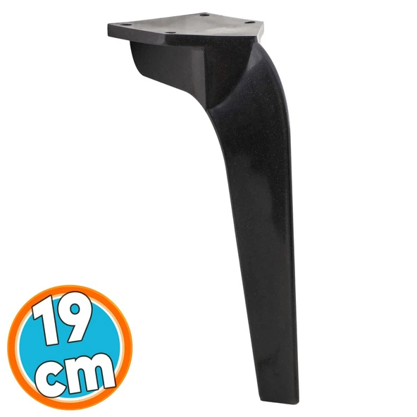 Mobilya Kanepe Tv Ünitesi Konsol Koltuk Ayağı 19 Cm Siyah Ayakları ürün görseli