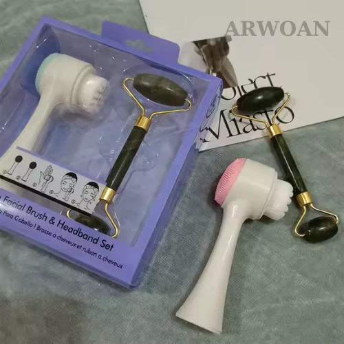 ARWOAN Çift Etkili Yüz Temizleme Fırçası ve Saç Bandı Seti - 2