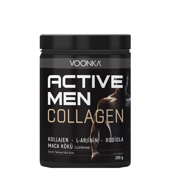 Voonka Collagen Active Man Yeşil Elma 250gr Toz - 1