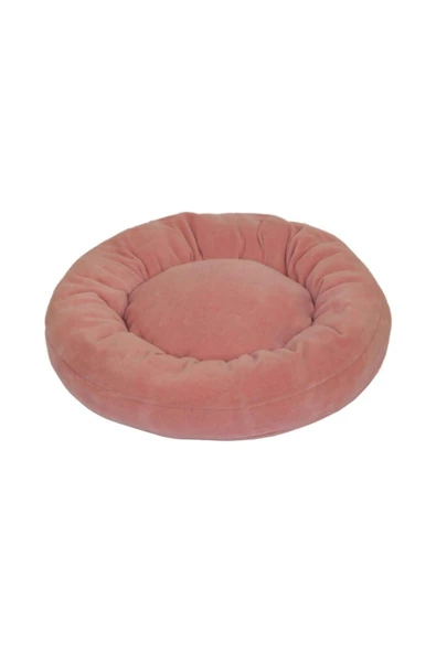 Pribor Kedi Ve Köpek Simit Yatağı 50 Cm Çap Polar Pembe-fuşya