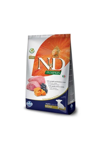 N&D Yavru Köpek Maması Pumpkin Balkabaklı Kuzu Etli Küçük Irk 2.5 Kg ürün görseli