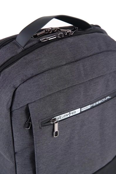 Ççs 51481 Laptop Bölmeli Çekçek Askılıklı Ter Önleyicili Koyu Gri Sırt Çantası - 3