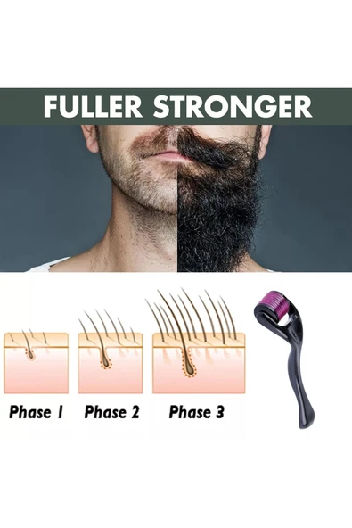 NEW PRO DERMAROLLER HAİRROLLER 2.0MM 1200 İĞNELİ PLATİNUM AWEİ ROLLER - 5