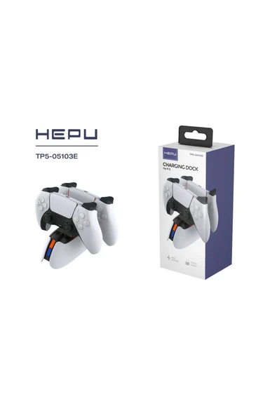 HEPU&AWEI PLAYSTATİON 5 DUALSENSE İKİLİ HIZLI ŞARJ İSTASYONU