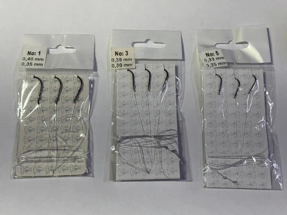 Deniz ve Göl Balıkçılığı İçin 3 Lü İğneli Hazır Takım