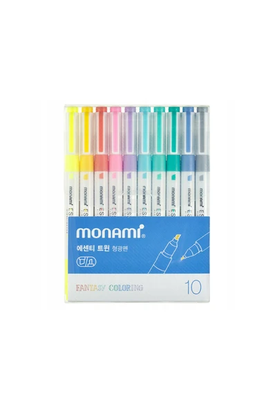 Monami Essenti Twin Çift Uçlu İşaretleme Kalem Seti 10 Renk - Resim 2