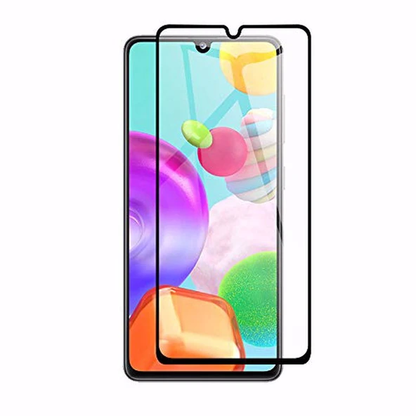 Reeder S19 Max Uyumlu Cam Ekran Koruyucu Siyah Çerçeveli