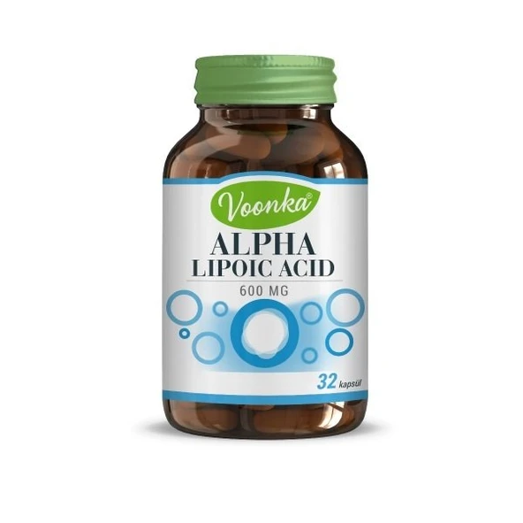 Voonka Alpha Lipoik Asit 600mg 30 Kapsül ürün görseli