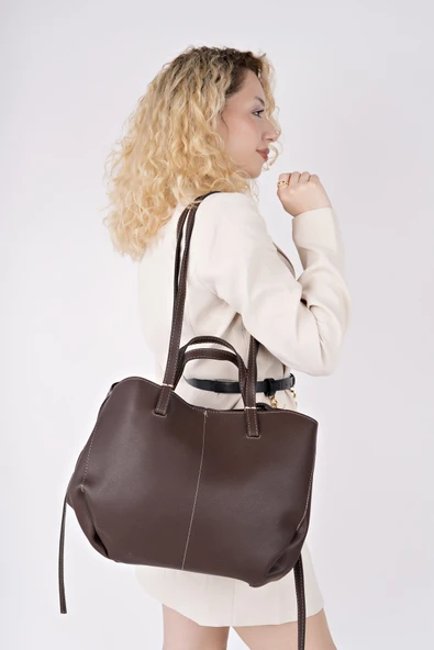 Muggo FARME Kadın Cüzdanlı El ve Omuz Çantası - 7