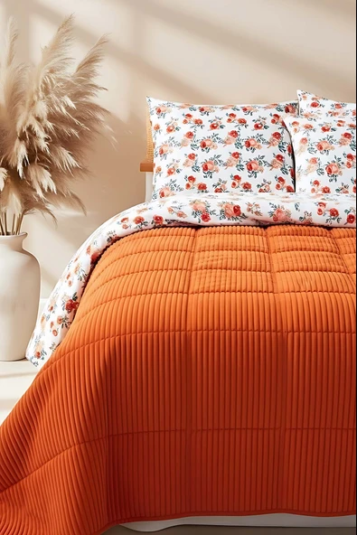 Rivaİstanbul Mira Kiremit Tek Kişilik Tresa Uyku Seti ürün görseli