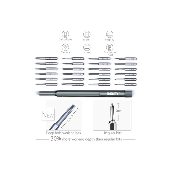 Jakemy Bits Set Jm-8168  24 Parça İndirimli Fiyatıdır - 4