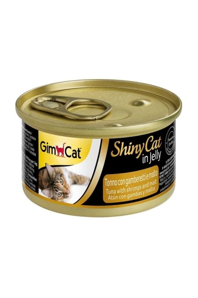 Gimcat Shinycat Tuna Karides Malt Özü Kedi Konserve 70 Gr