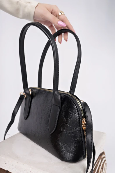 Muggo GLOW Kadın Kemer Detaylı El ve Omuz Çantası - 10