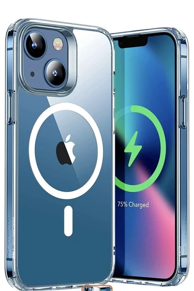 APPLE İPHONE 13 MAGSAFE KABLOSUZ ŞARJ ÖZELLİKLİ DARBEYE DAYANIKLI KORUMA KILIFI ürün görseli