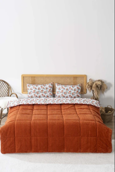 Rivaİstanbul Mira Kiremit Tek Kişilik Tresa Uyku Seti - Resim 2