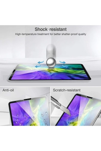 Ipad Air 5 Ve Air 4 10.9 Inç 2022 Ekran Koruyucu Nano Teknoloji Kırılmaz Cam - 4