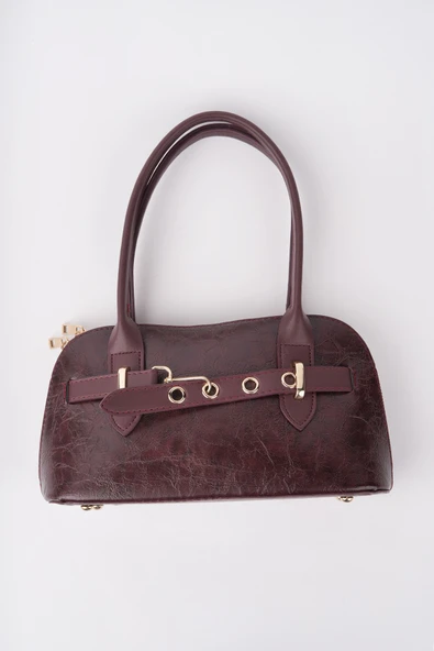 Muggo GLOW Kadın Kemer Detaylı El ve Omuz Çantası - 7