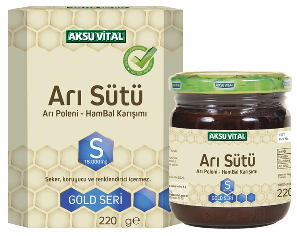 AKS VİTAL SÜPER ARI SÜTÜ S(18.000MG) 220 GR