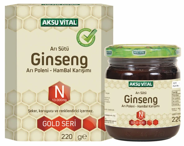 AKS VİTAL GİNSENG 13000MG 220G ürün görseli 1