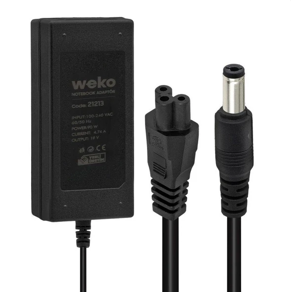 Weko 19 Volt 4.74 Amper 90 Watt Notebook Adaptör