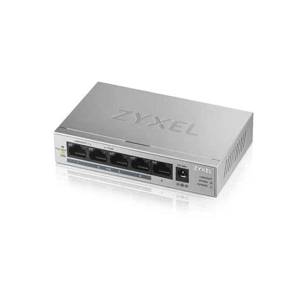 Zyxel Gs-1005Hp 5Port 10/100/1000 Mbps Poe Switch Gs1005Hp-Eu0101F
