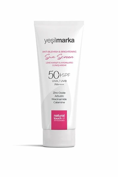 YEŞİL MARKA LEKE KARŞITI & AYDINLATICI GÜNEŞ KREMİ (50 SPF) 50 ML ürün görseli 1