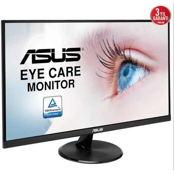 27 Asus Vp279He Ips 1Ms 75Mhz 1Xvga 1Xhdmı Fhd 1920X1080 Çerçevesiz Düşük Mavi Işık Flıcker-Free Freesync Vesa Siyah - Resim 2