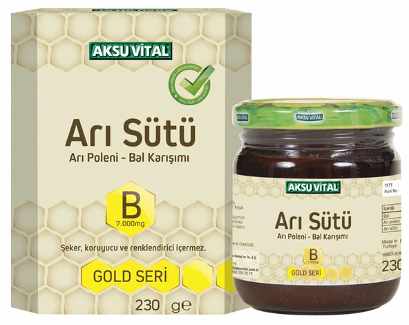 AKS VİTAL BEBE ARI SÜTÜ B(7.000MG) 220 GR ürün görseli 1