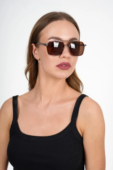 0039 Brown/Brown 54 Olivier Philippe Güneş Gözlüğü