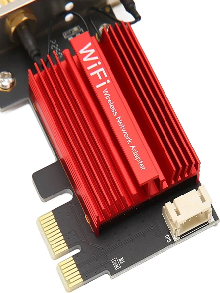 WiFi 6E PCIe 5400Mbps WiFi Kartı Üç Bantlı AX210 Ağ Kartı Masaüstü Kablosuz Adaptörü Dönüştürücü - 5
