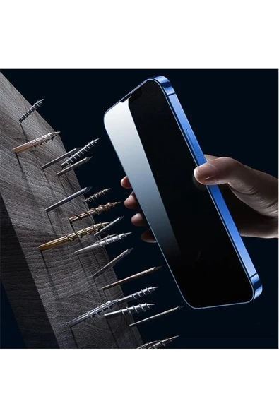 Samsung Galaxy A54- Uyumlu Privacy HAYALET - Gizli- Temperli Cam Ekran Koruyucu - Anti Static ESD HD - Resim 3