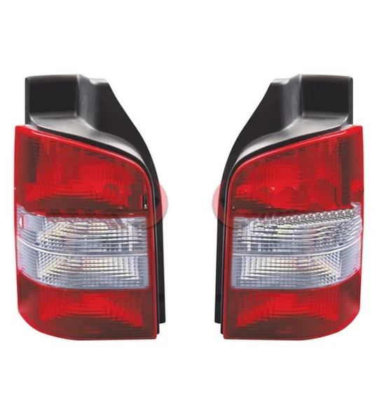 Volkswagen Transporter T5 Sağ Sol Stop Lambası Takımı 2003--2010 BEYAZ SİNYALLİ ürün görseli 1