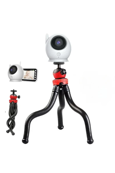 CT Ahtapot Ayaklı Universal Ahtapot Gorilla Tripod Pratik Bebek İzleme Kamerası Uyumlu Tripod