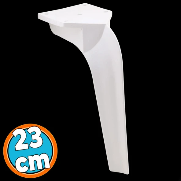 Mobilya Kanepe Tv Ünitesi Koltuk Ayağı 23 Cm Beyaz Konsol Ayakları ürün görseli