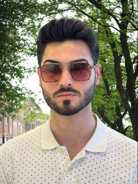 0039 Brown/Brown 54 Olivier Philippe Güneş Gözlüğü - 2