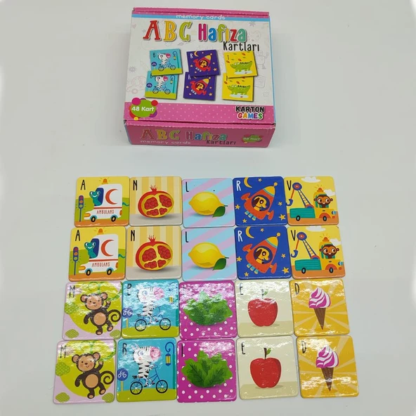 Alfabe Eşleştirme Kartları 48 Kart - 2