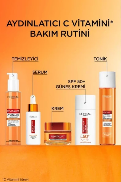 Loreal Paris Revitalift C Vitamini Gözenek Görünümü Karşıtı Peeling Etkili Tonik 180ML - 2