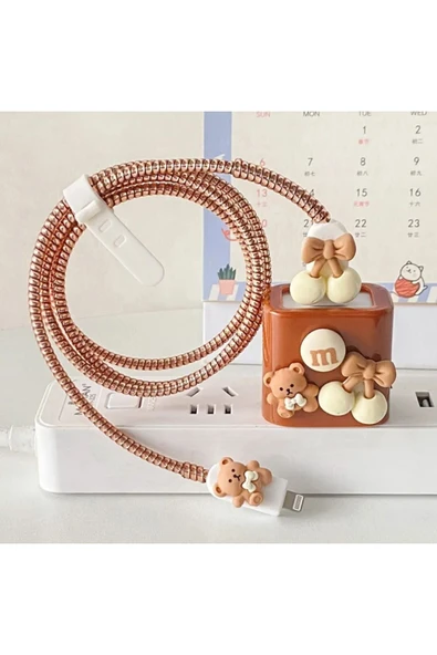 Samsung 25w (EP-TA800) Hızlı Şarj Uyumlu Şarj Başlığı Koruma Kablo Koruyucu 5'li Koruma Kılıf Seti - Resim 3