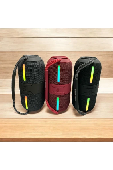 HEPU HP-S02 SU GEÇİRMEZ RGB IŞIKLI YÜKSEK SESLİ BLUETOOTH 5.1 HOPARLÖR - 3