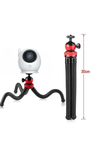 CT Ahtapot Ayaklı Universal Ahtapot Gorilla Tripod Pratik Bebek İzleme Kamerası Uyumlu Tripod - 2