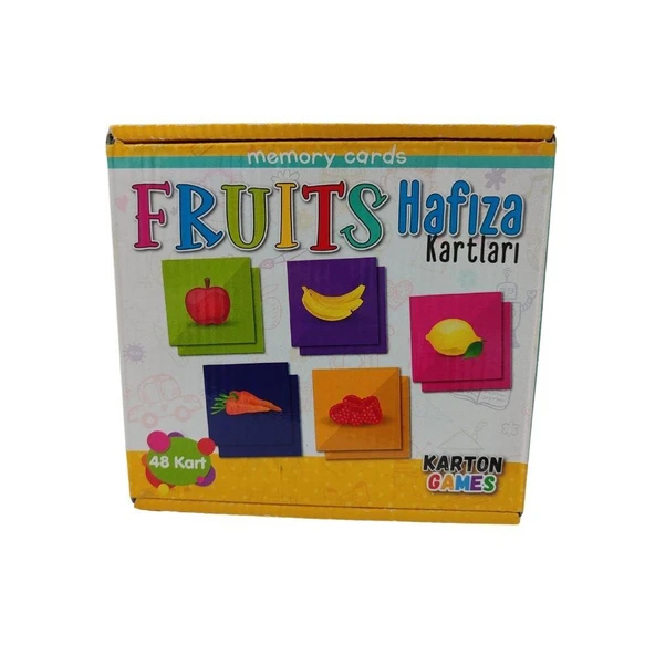 Sebze Meyve Eşleştirme Kartları 48 Kart