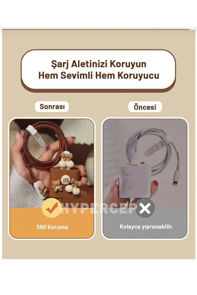 Samsung 25w (EP-TA800) Hızlı Şarj Uyumlu Şarj Başlığı Koruma Kablo Koruyucu 5'li Koruma Kılıf Seti - Resim 4