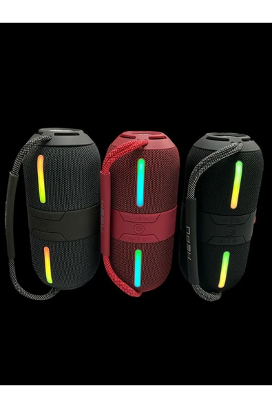 HEPU HP-S02 SU GEÇİRMEZ RGB IŞIKLI YÜKSEK SESLİ BLUETOOTH 5.1 HOPARLÖR - 5