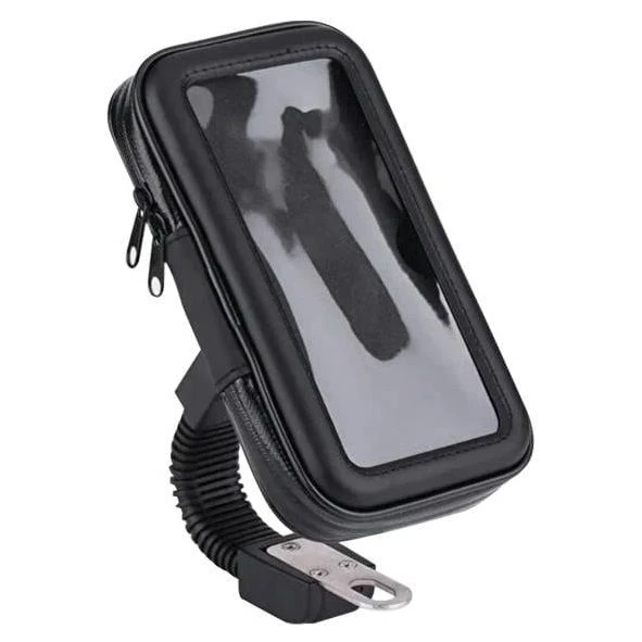 Motosiklet Telefon Tutucu Deri 18x10cm (Ayna) ürün görseli 1