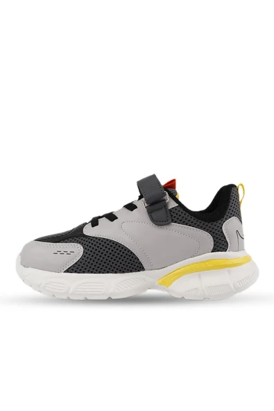 Garantili Unisex Ortopedik Sneaker Çocuk Spor Ayakkabı 31-32-33-34-35-36 Numara Füme - 2