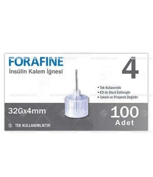 Fora Fine İnsülin Kalem İğne Ucu 32Gx4 mm