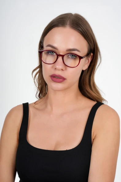 Kırmızı Olivier Philippe Mavi Işık Koruyucu Gözlük - 6